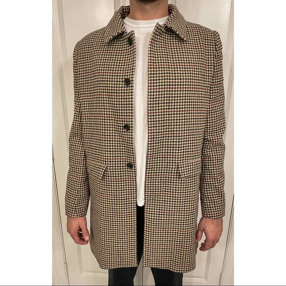 NATIVE YOUTH Basingstoke Houndstooth Overcoat
